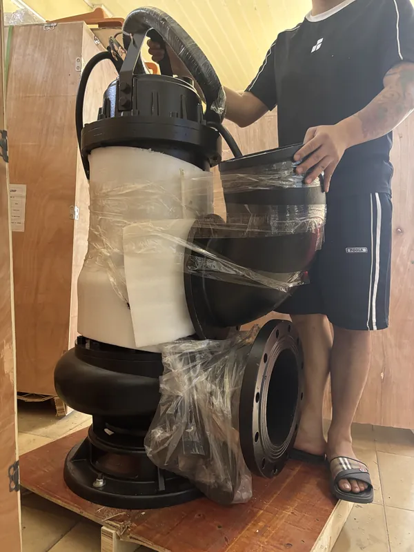 bơm chìm nước thải cắt rác