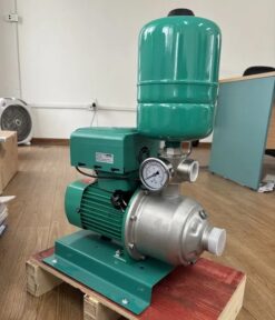 Bơm tăng áp biến tần PEROTAC MHI nhìn nghiêng, đồng hồ áp – bomchimtk.com